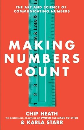 Cover of "Making Numbers Count: The Art and Science of Communicating Numbers, by Chip Heath and Karla Star